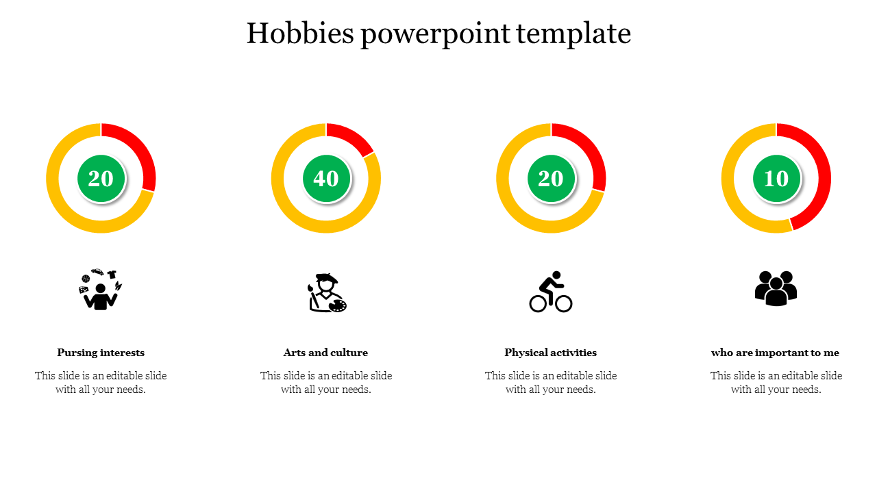 Hobbies powerpoint template 